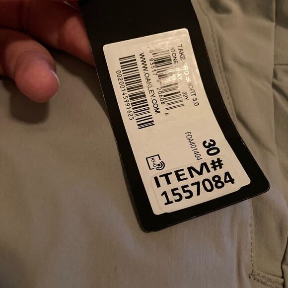 Oakley Shorts Mens Size 30 Take Pro Shorts Stone Gray - Picture 6 of 6